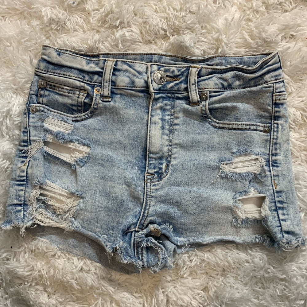 American Eagle Distressed Jean Shorts